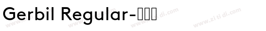 Gerbil Regular字体转换